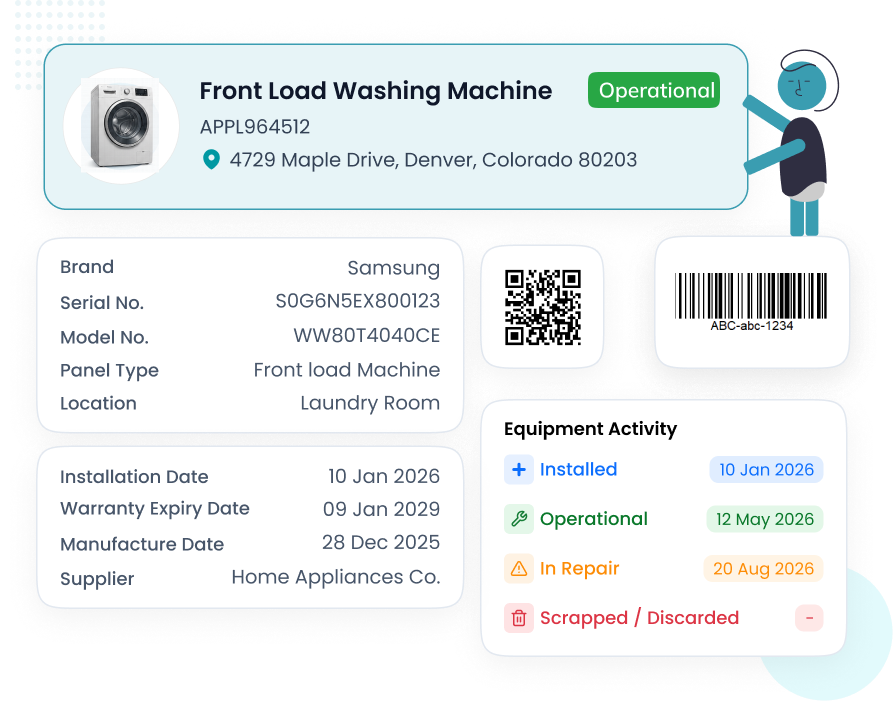 Appliance Equipment Management Record