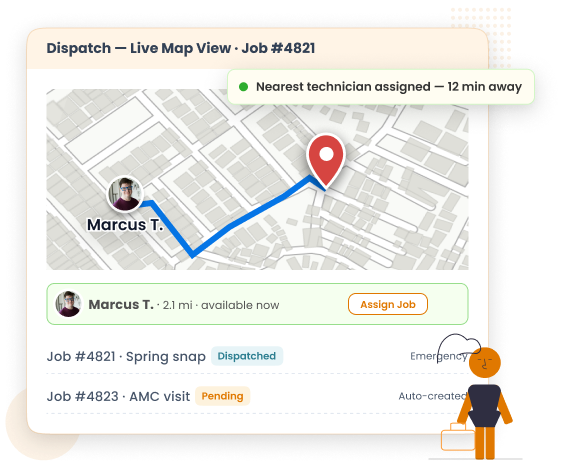 Garage Door Dispatching