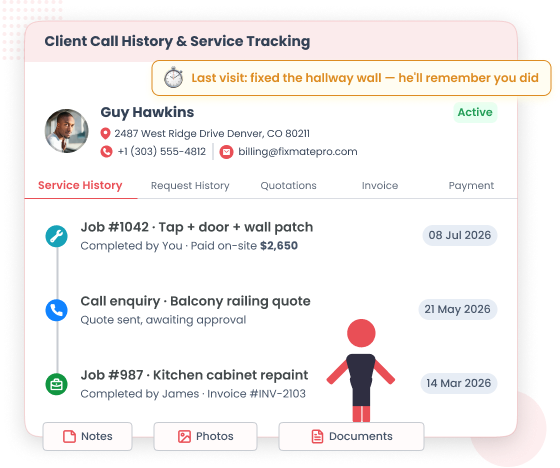 Client Service History