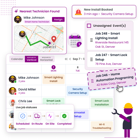 Home Installation Scheduling