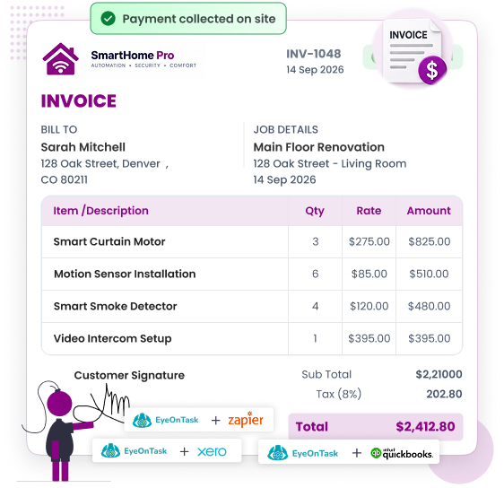 Home Automation Invoicing