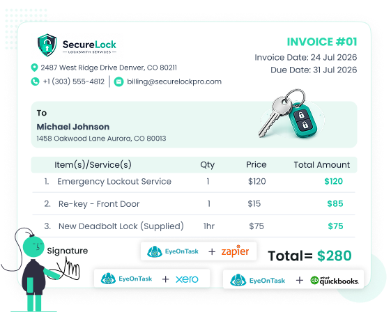 Locksmith Payment Collection
