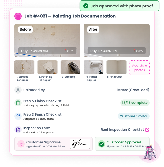 Electronic Signature & Job Proof