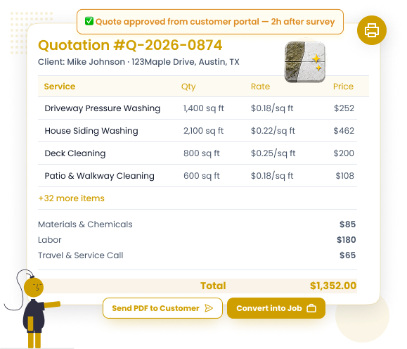 Pressure Washing Instant Estimate