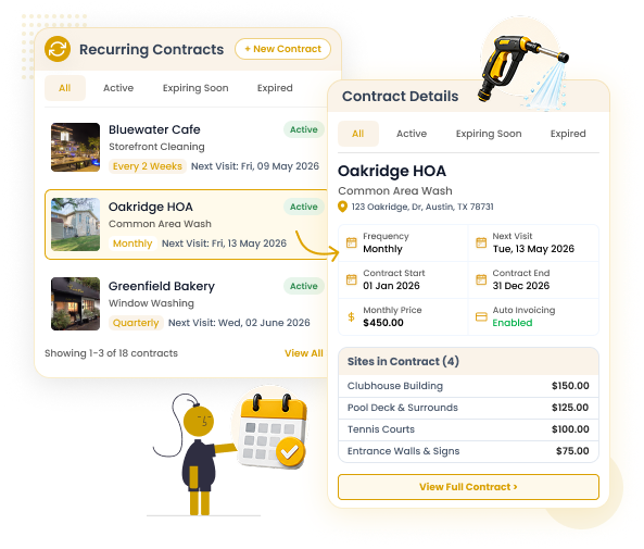 Pressure Washing Recurring Contracts