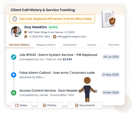 Client call history