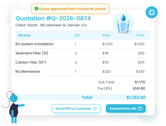 Water Treatment Quotation and Estimation
